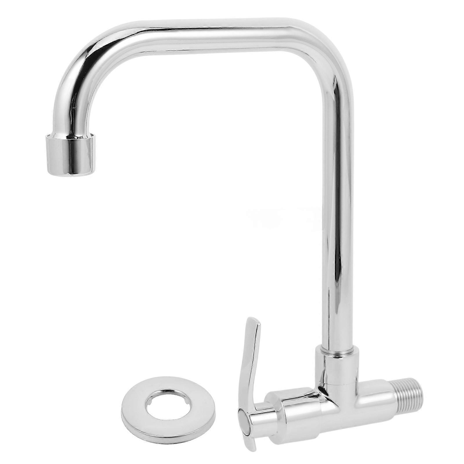 Silver Kitchen Faucet Wall Mount for 5Sets Copper Sink Water Tap