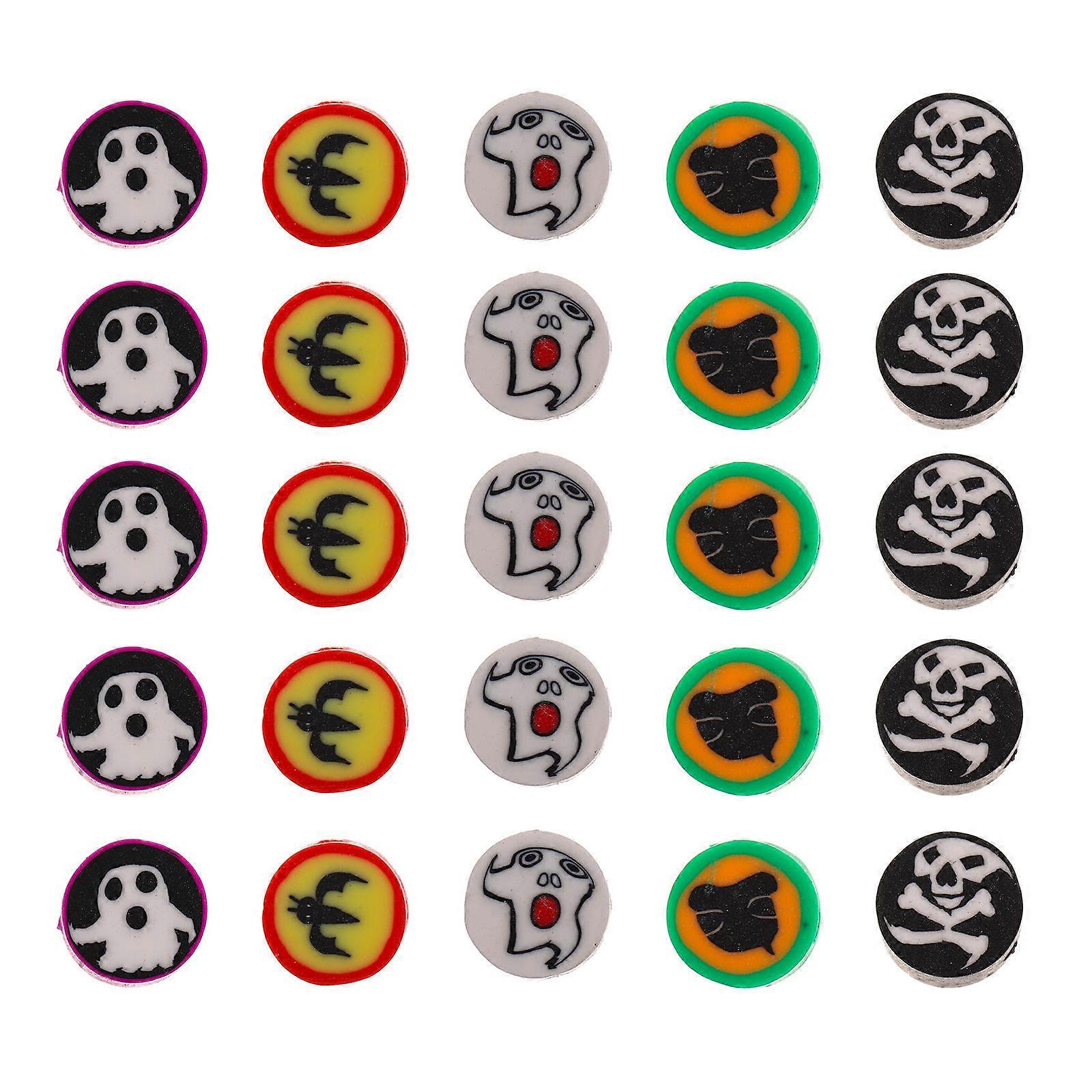 200 Pcs Loose Polymer Clay Beads Perfect For Handmade Projects Craft And DIY Style Suitable For Halloween Decorations With Smooth Surface