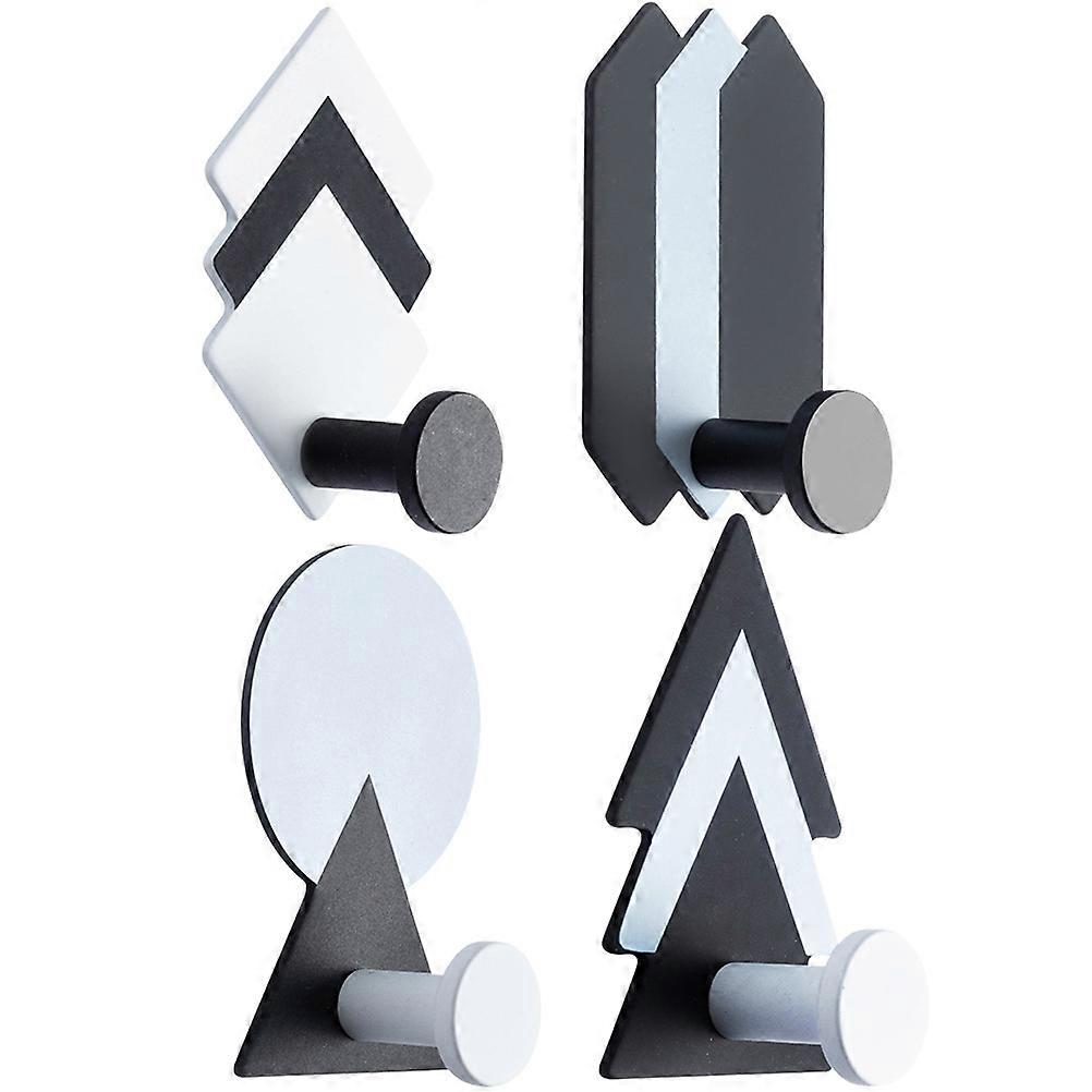 Wall Hooks Decorative Self Adhesive Punch Free Hanger Hooks Set 20Pcs