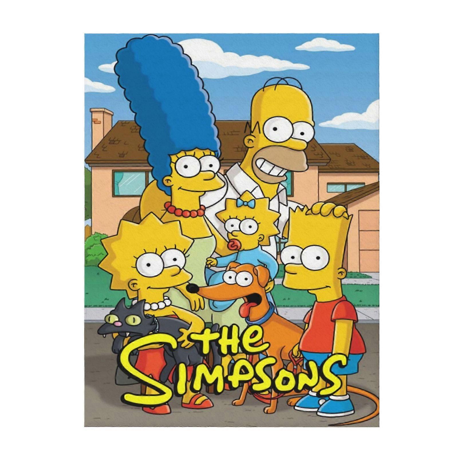 The Simpsons Soft And Comfortable Throw Blanket Plush Lightweight Warm Plush Flannel Blanket And Throws For Couch Sofa Bed 60"X50"