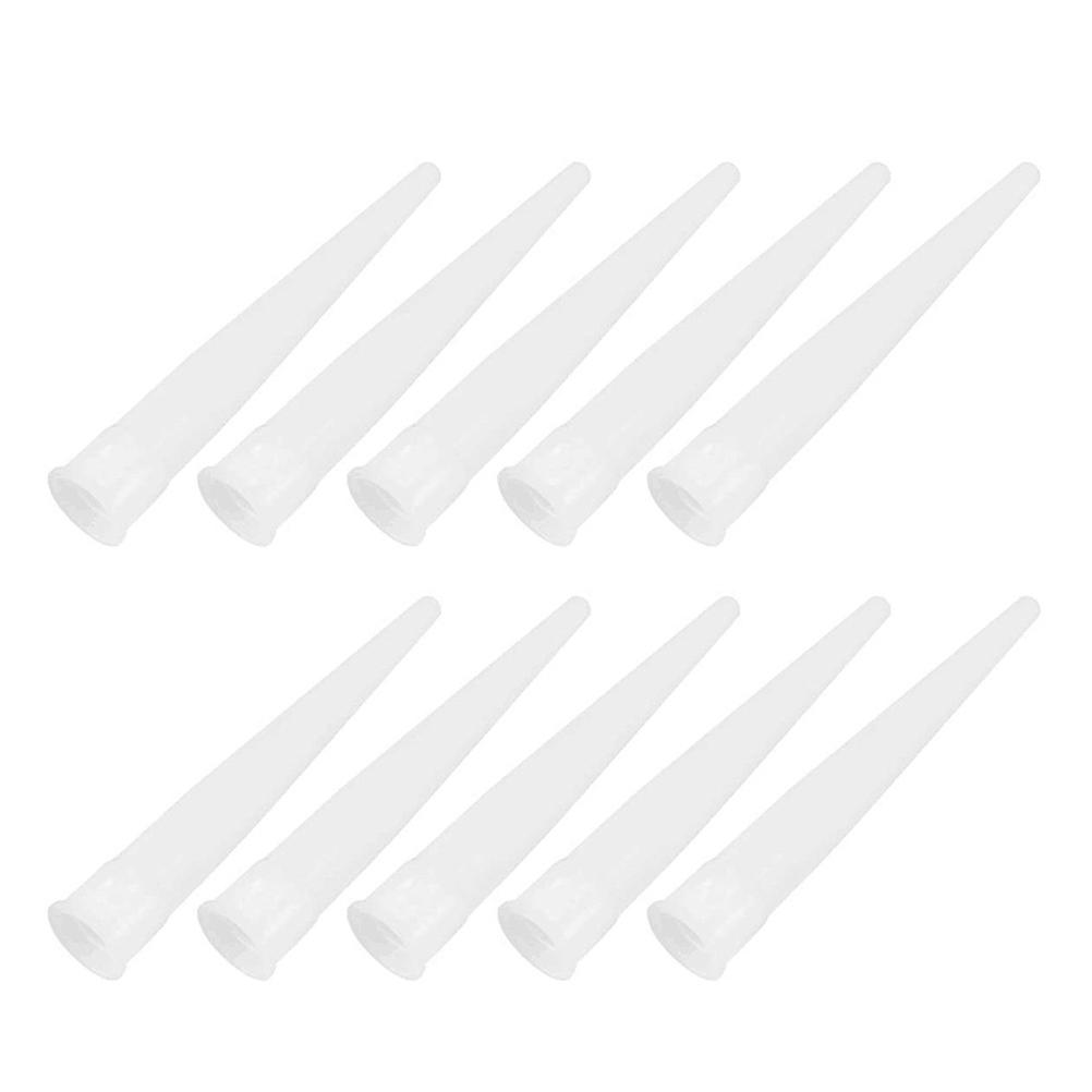 Caulk Nozzle Plastic White for Home Use 200Pcs Construction Tips