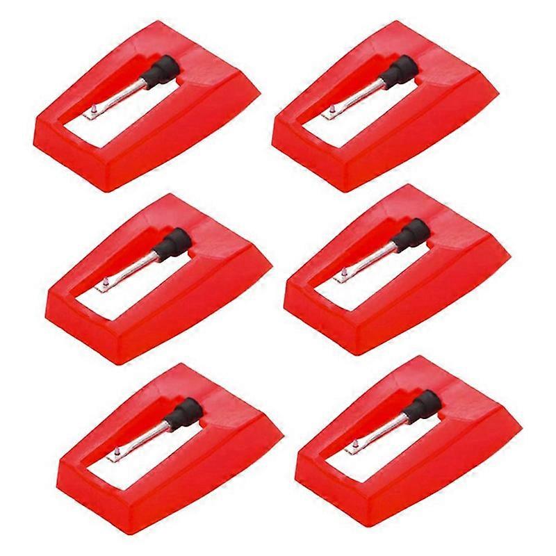 6Pcs Record Player Needle,Phonograph LP Phonograph Piezoelectric Head