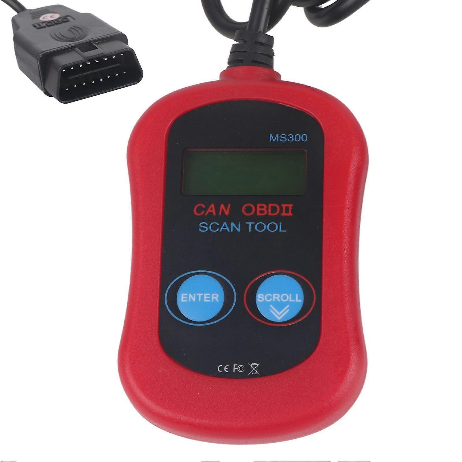 Scanner Code Reader Handhold Car Trouble Detector Device OBDII Diagnostic Tool MS300