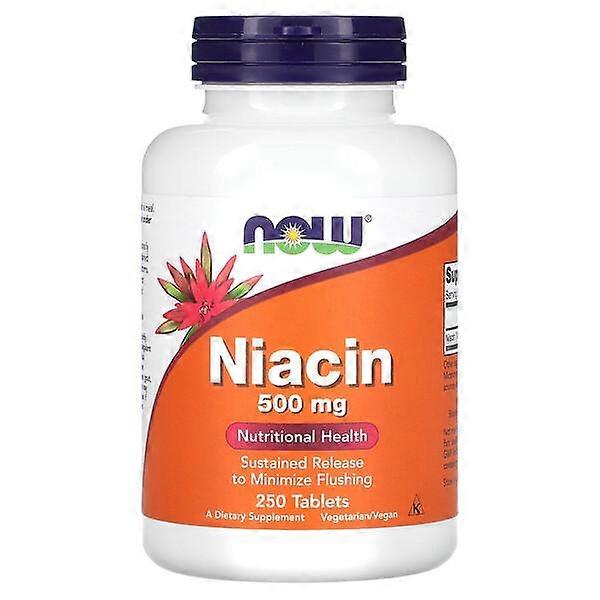NOW Foods, Niacin, 500 mg, 250 Tablets