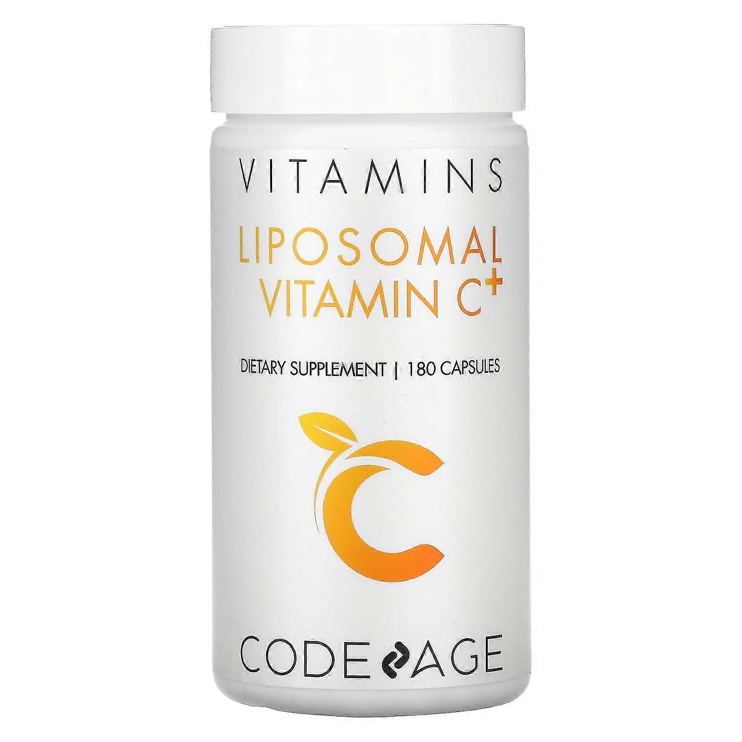 Codeage, Vitamins, Liposomal Vitamin C+, 180 Capsules