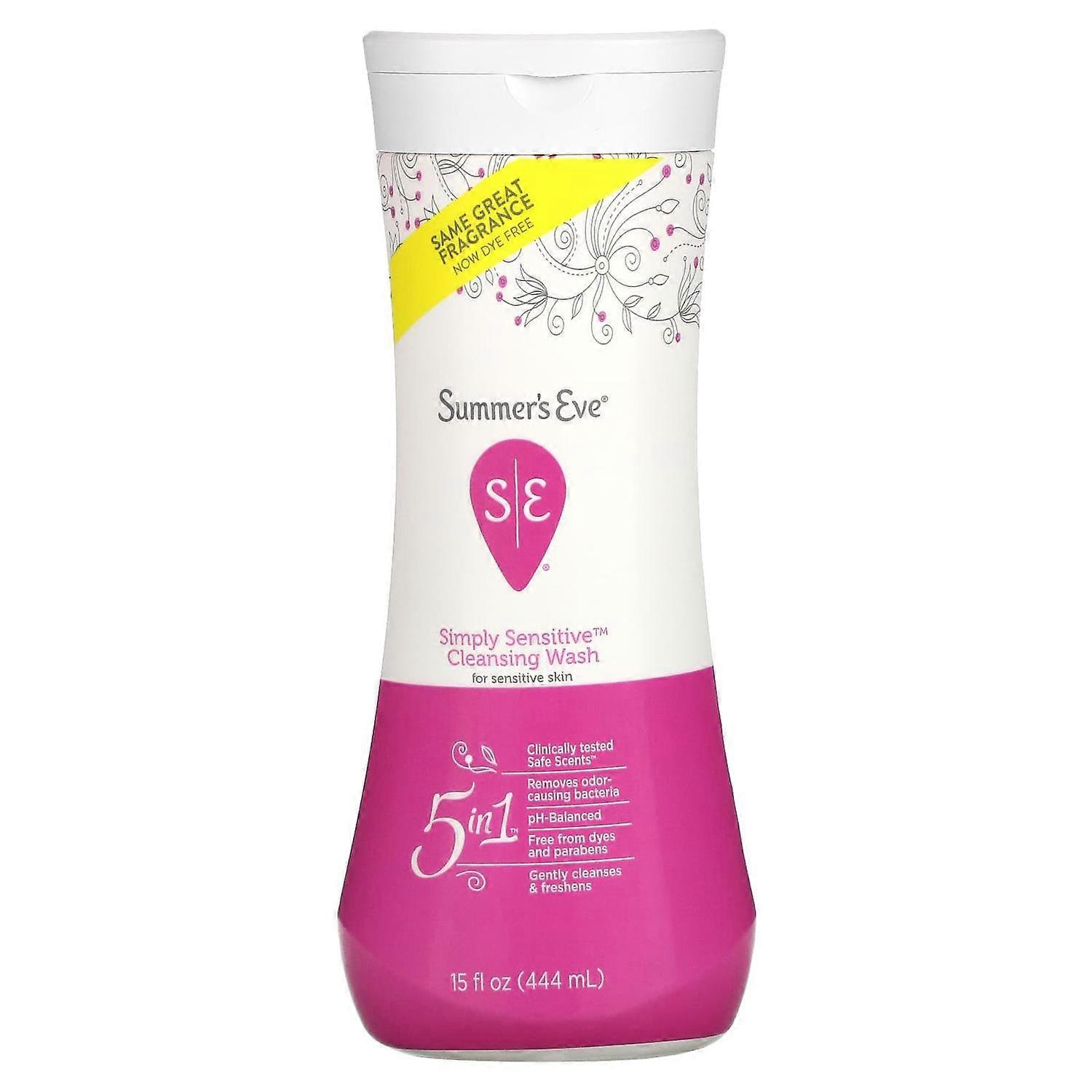 Summer's Eve, 5 in 1 Cleansing Wash, Simply Sensitive, 15 fl oz (444 ml)