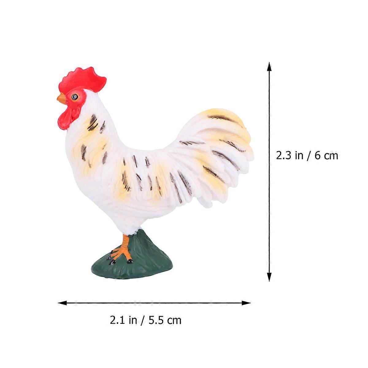 Model animal de pui pentru decor, 2 buc, decor de pui multicolor