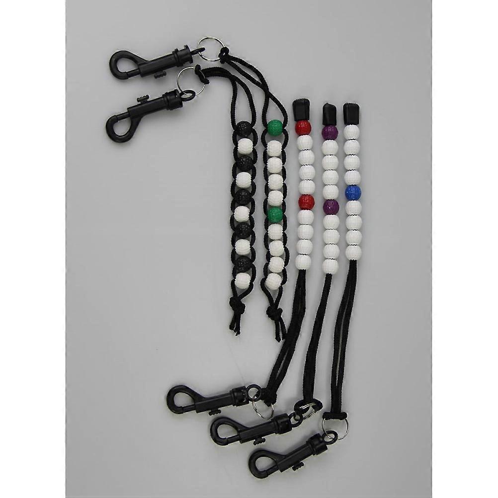 Golf Course Ball Style Bead Count Counter Stroke Tracking Random Color 8Pcs