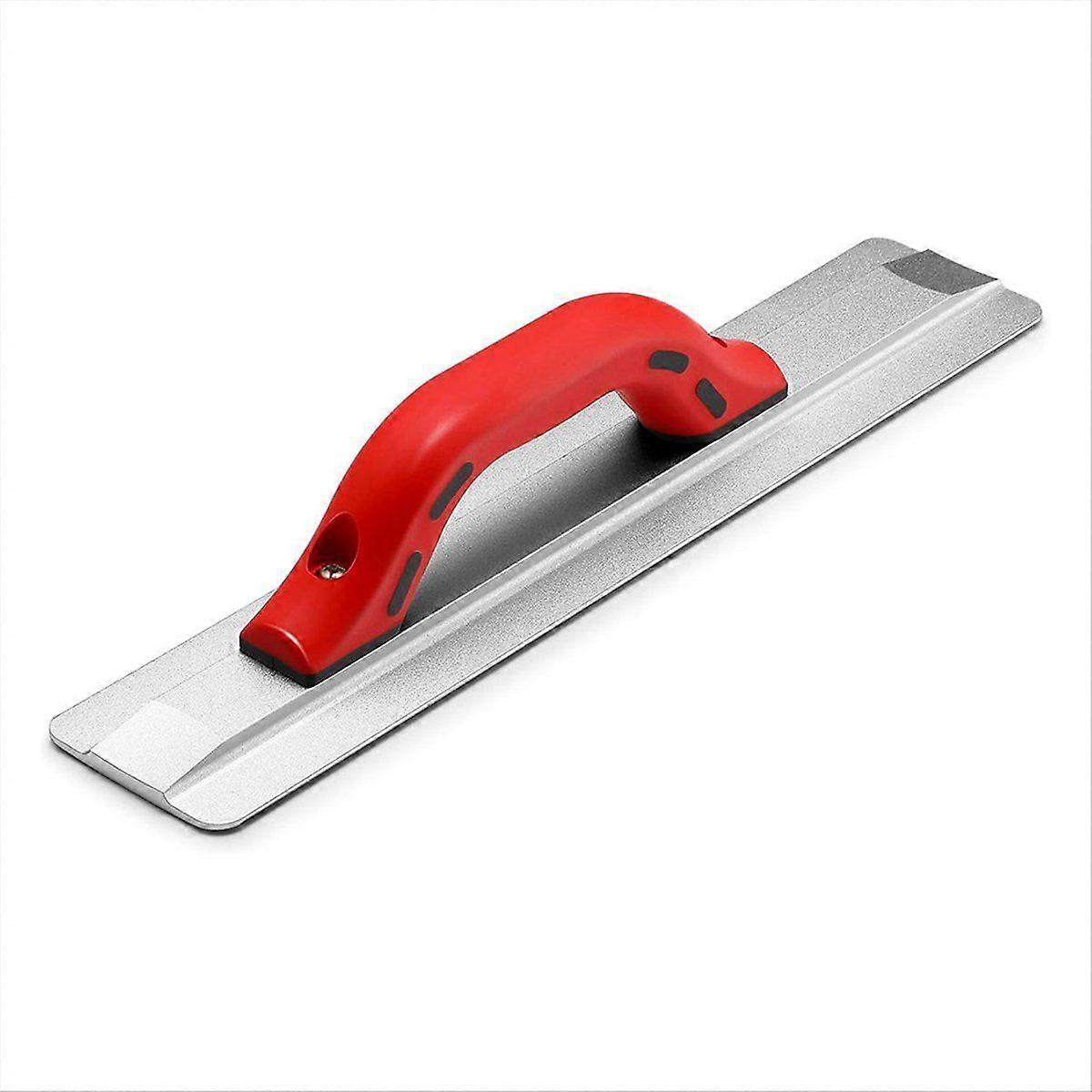 16 Inch Beveled End Magnesium Hand Float with Soft Red Handle Concrete Finishing Tools Magnesium Concrete Floats
