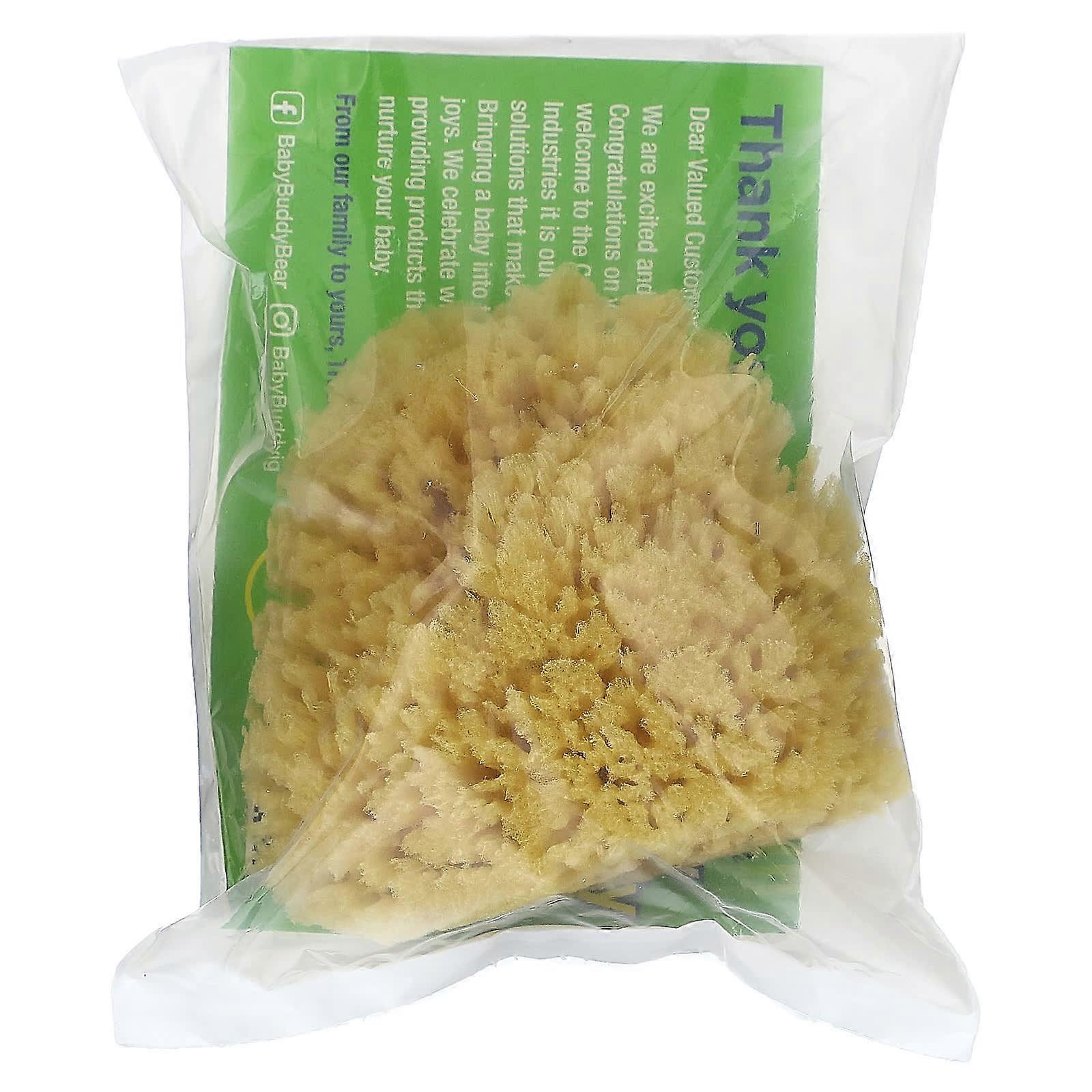 Natural Yellow Sea Bath Sponge, 1 Sponge