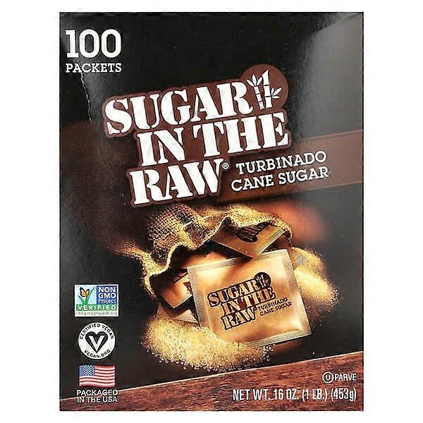 In the Raw, Sugar In The RawÃÂÃÂ®, Turbinado Cane Sugar, 100 Packets, 16 oz (453 g)