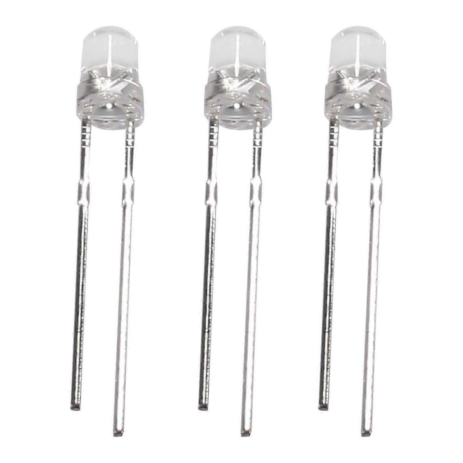 3mm White LED Light 100pcs Light Emitting Diode