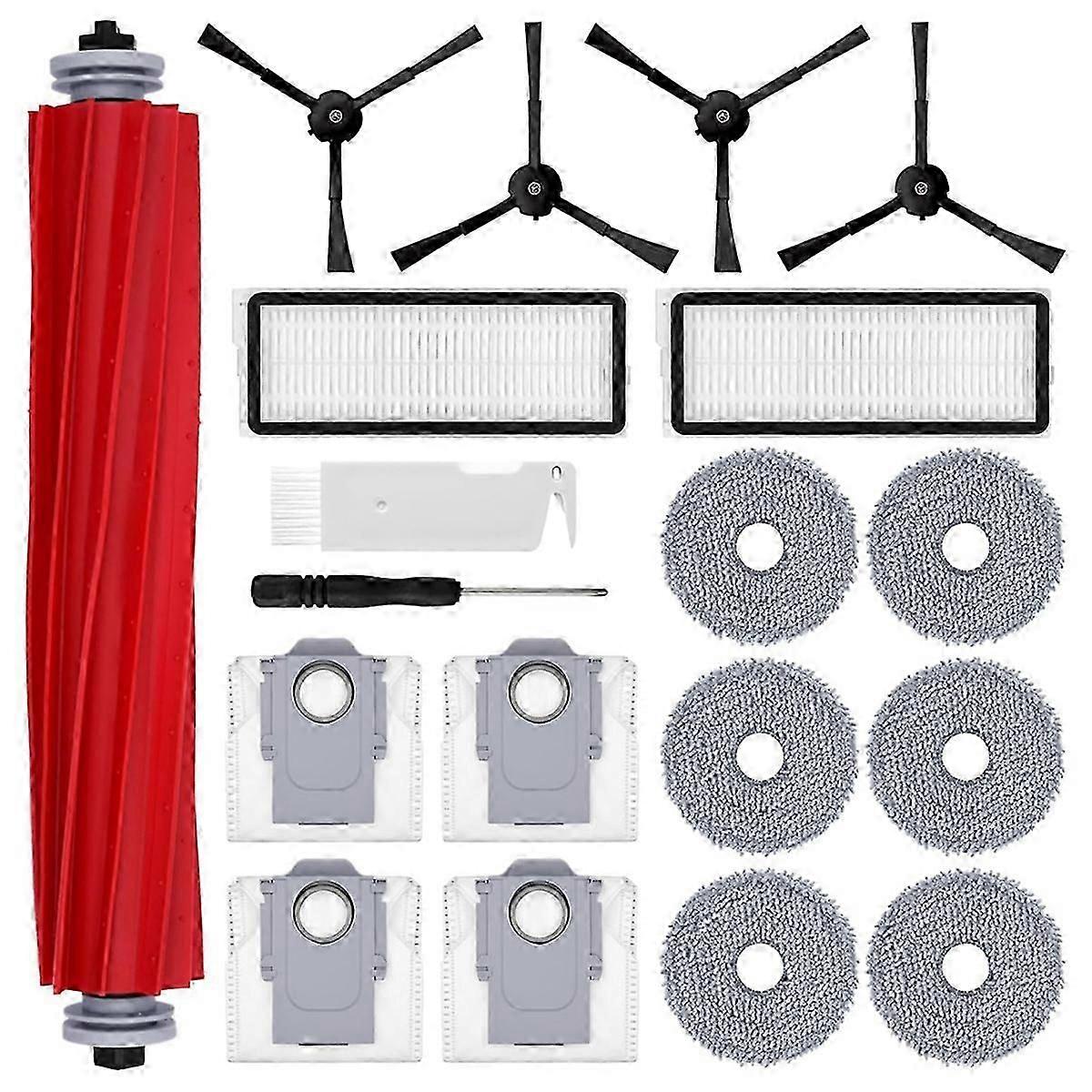 For Roborock Qrevo S/Qrevo MaxV/Qrevo Pro Main Side Brushes Hepa Filters Mop Cloth Dust Bags Replace