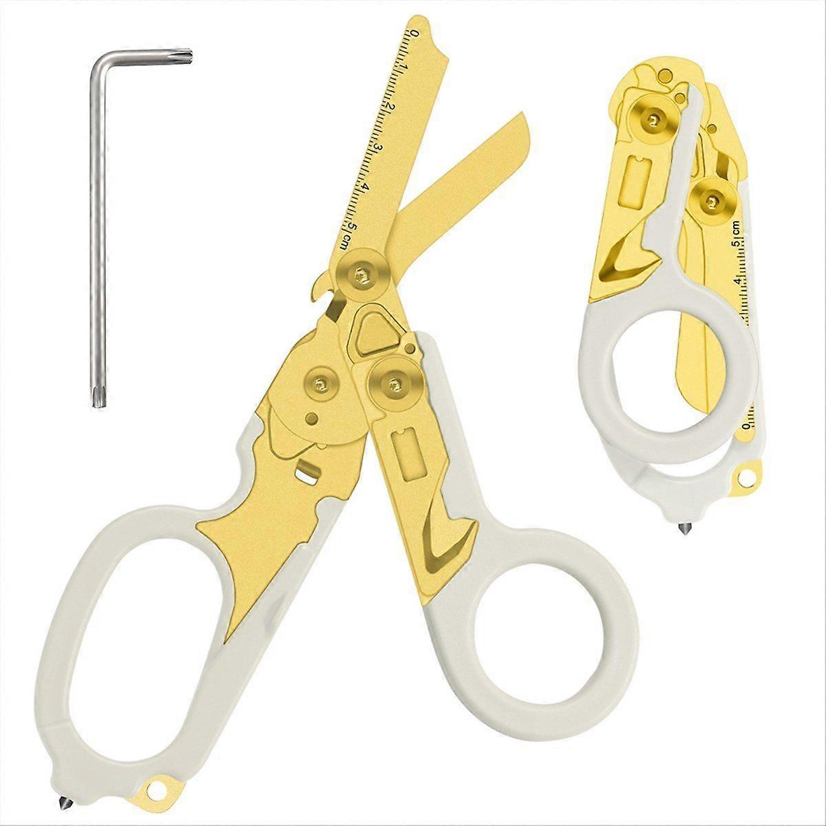 Multifunctional Outdoor Scissors Retractable and Easy to Store H420C Stainless Steel Material 6in1 Medical Tool Scissors