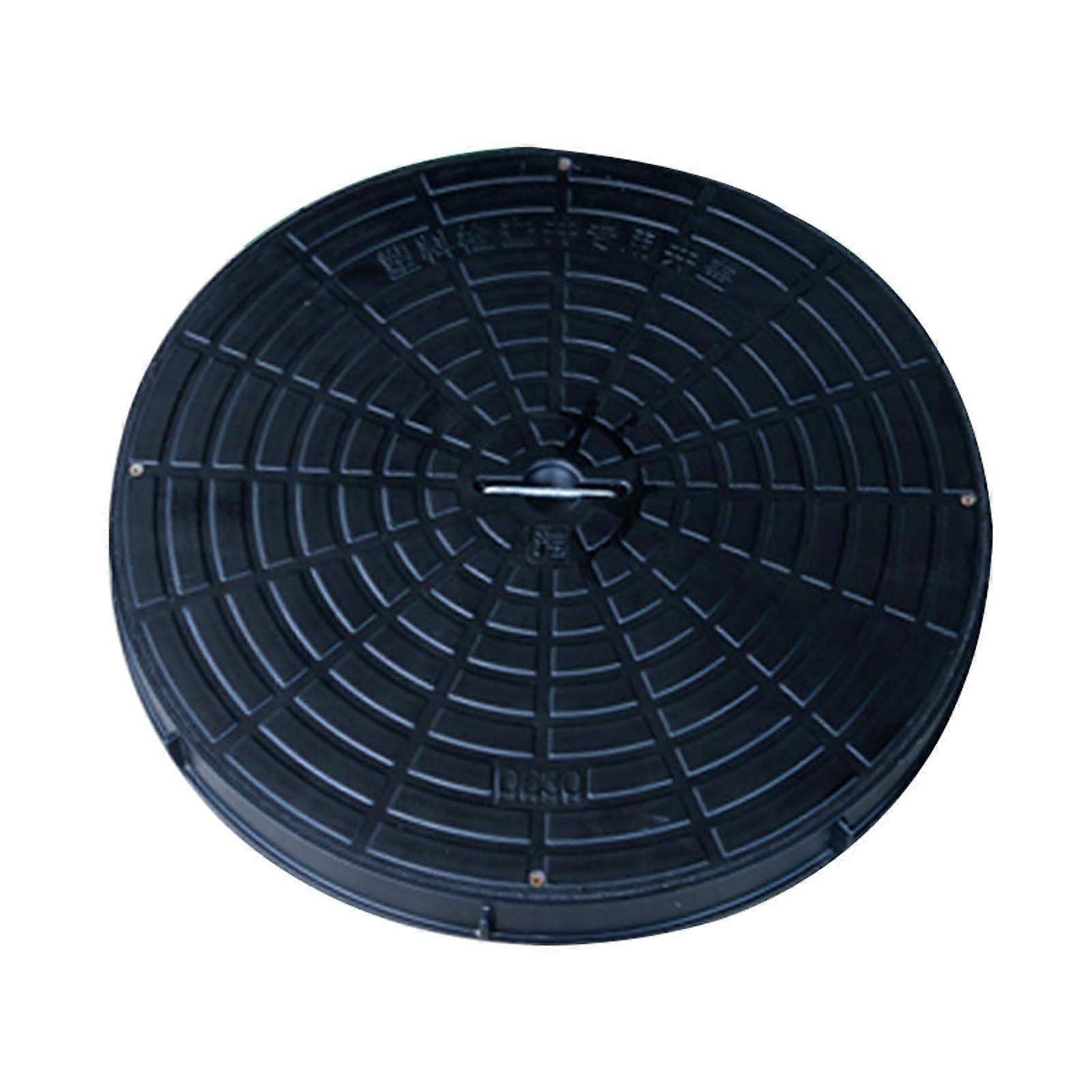 Septic Tank Risers & Lids With Handle, PE Covers With Base And Ribs, 63cm/25in, Yard Driveway