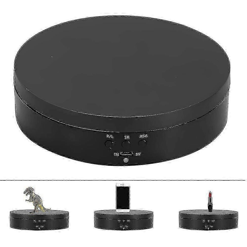 2025 Photography Electric Rotating Turntable, Professional 360 Degree Electric Rotating Stand, Automatic Rotating Product Display Stand (black)