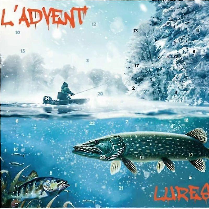 Χριστουγεννιάτικο κουτί έκπληξης ψαρέματος με ημερολόγιο Advent 2025, Ημερολόγιο ψαρέματος Advent για ενήλικες, Κιτ ειδών ψαρέματος, Ημερολόγιο Advent με είδη ψαρέματος