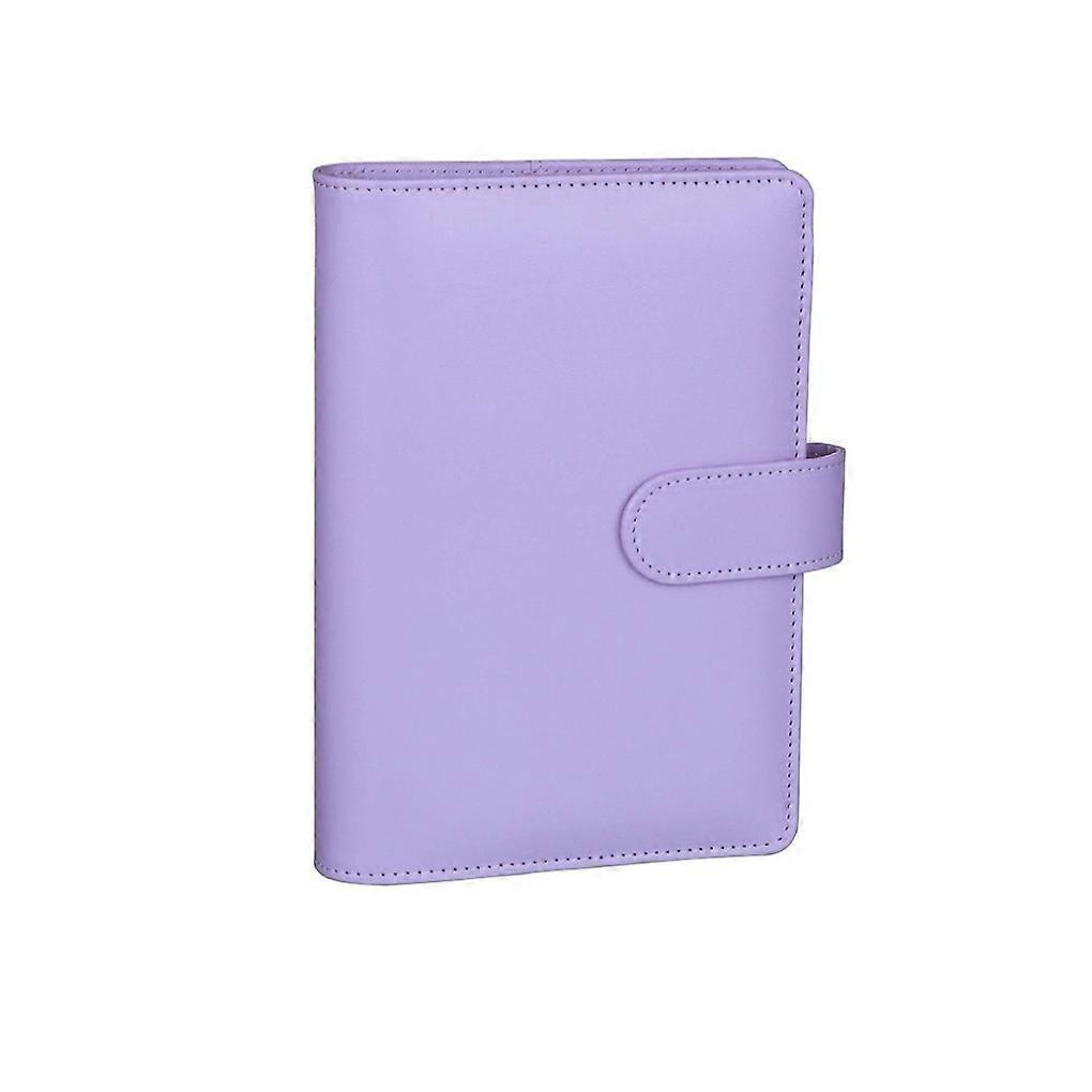 A6 Binder Folder Ticket Certificate Budget Sheets Pouch Supplies for Purple