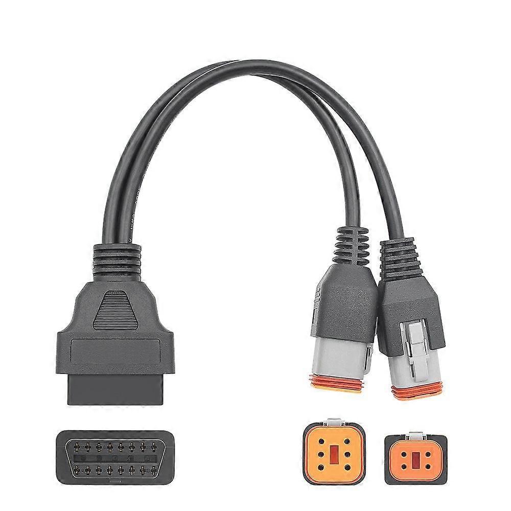 Motorcycle 6+4 Pin Adapter Cable for Harley Davidson