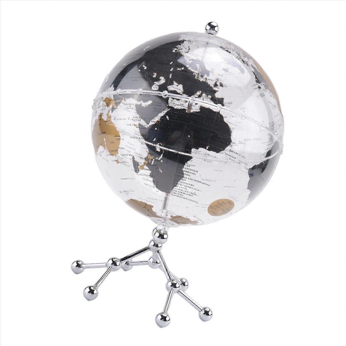 8Inch World Globe,Illuminated World Globe with Metal Stand