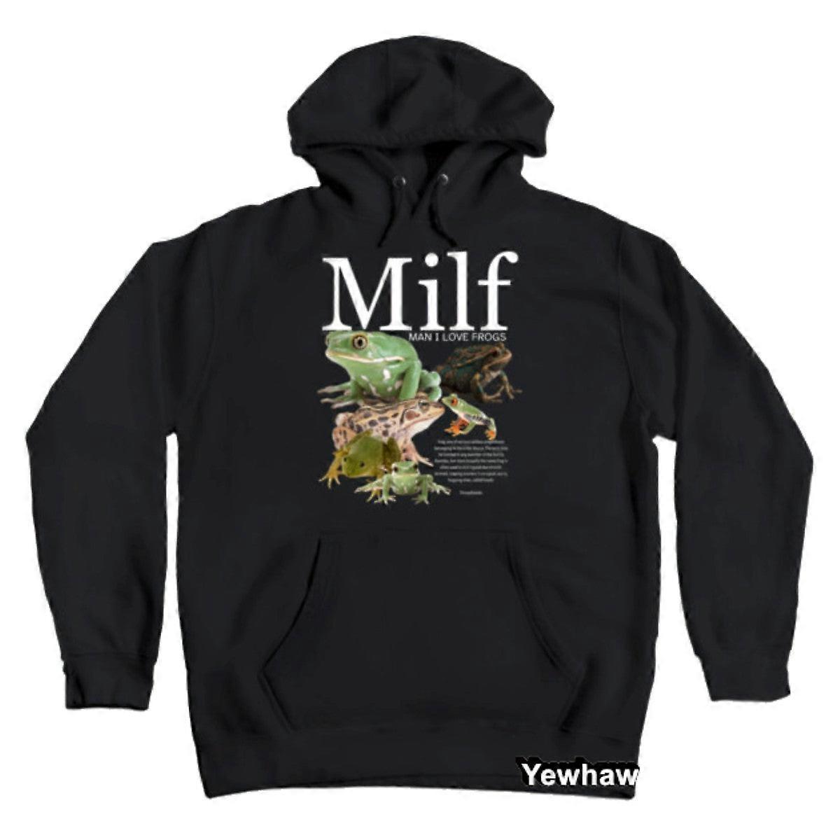 Mann I Love Frogs Kapuzenpullover