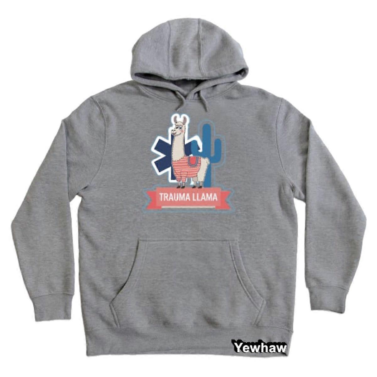 Vtipná mikina s kapucí Emt Trauma Llama Idea Trauma Llama