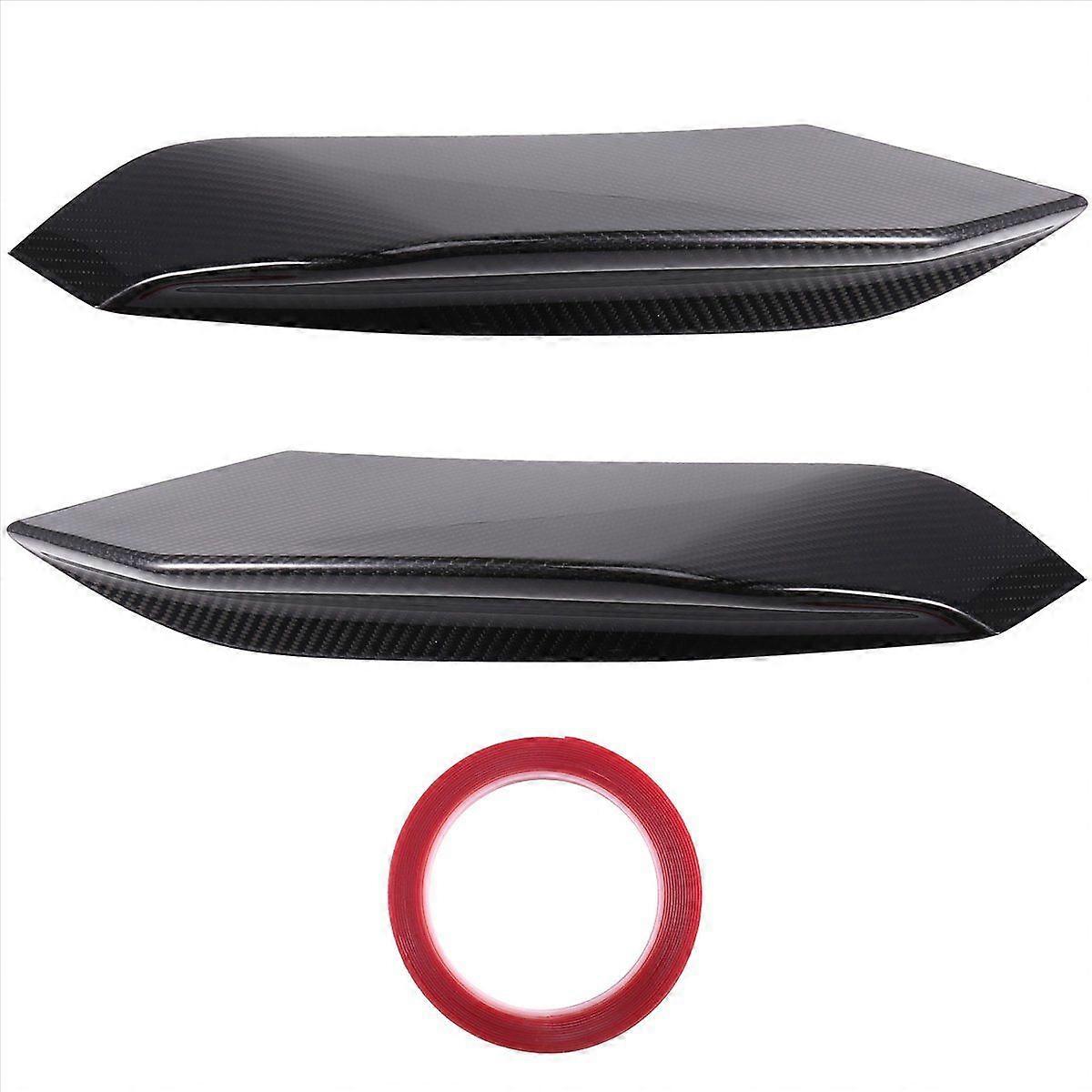Front Bumper Splitter Lip Spoiler Dry Carbon Fiber Air Vent Frame Trim for F80 M3 F82 F83 2015-2020