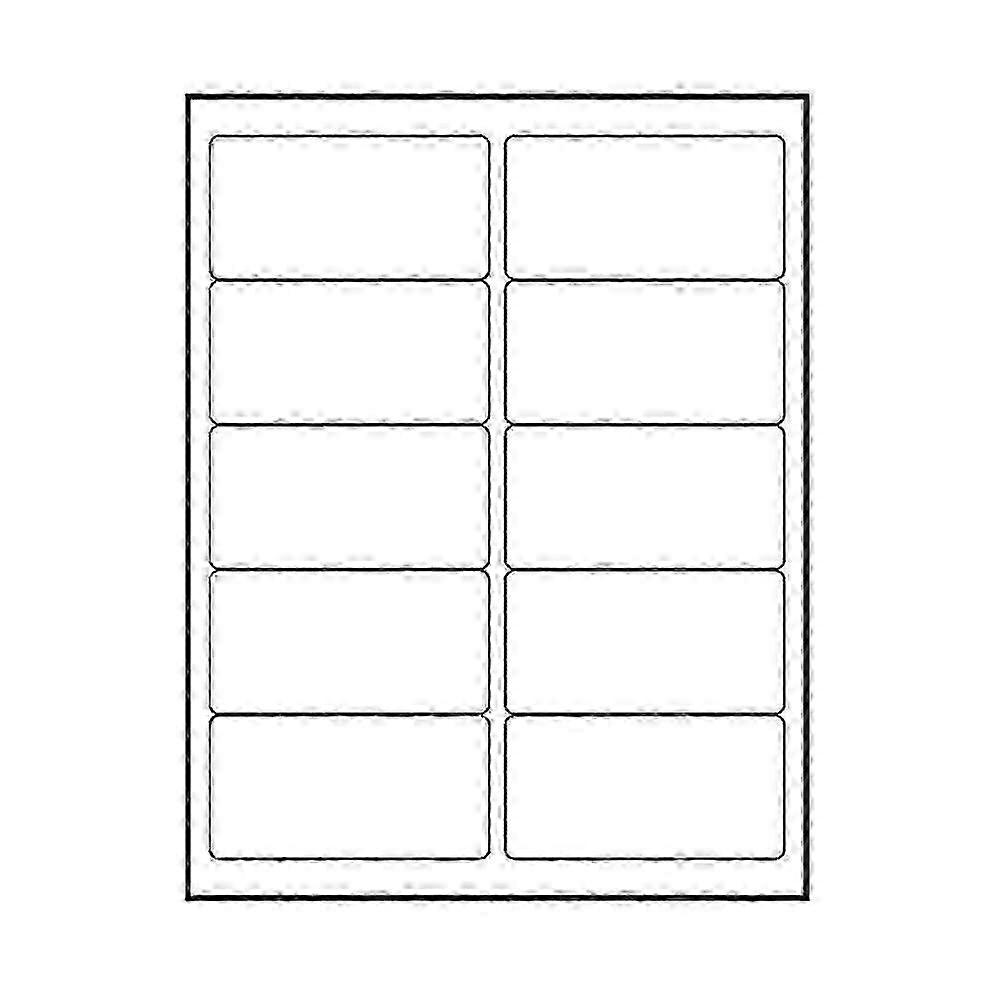 Premium Label Supply White Self-Adhesive Address Labels - 2" X 4" - Laser/Inkjet Compatible - (10 Labels Per Sheet), 100 Total