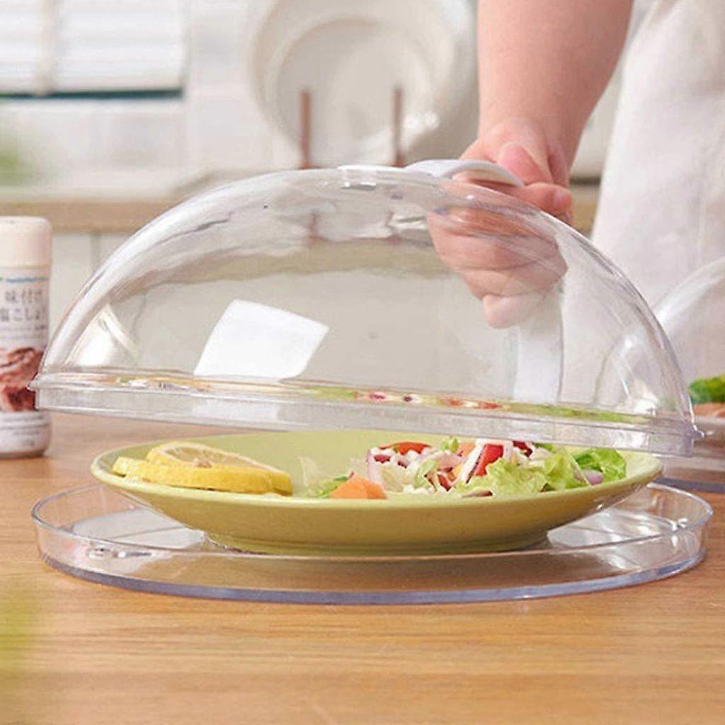 ABS Microwave Splatter Cover Transparent Plate Cover Lid With Handle And Adjustable Vent Holes Large