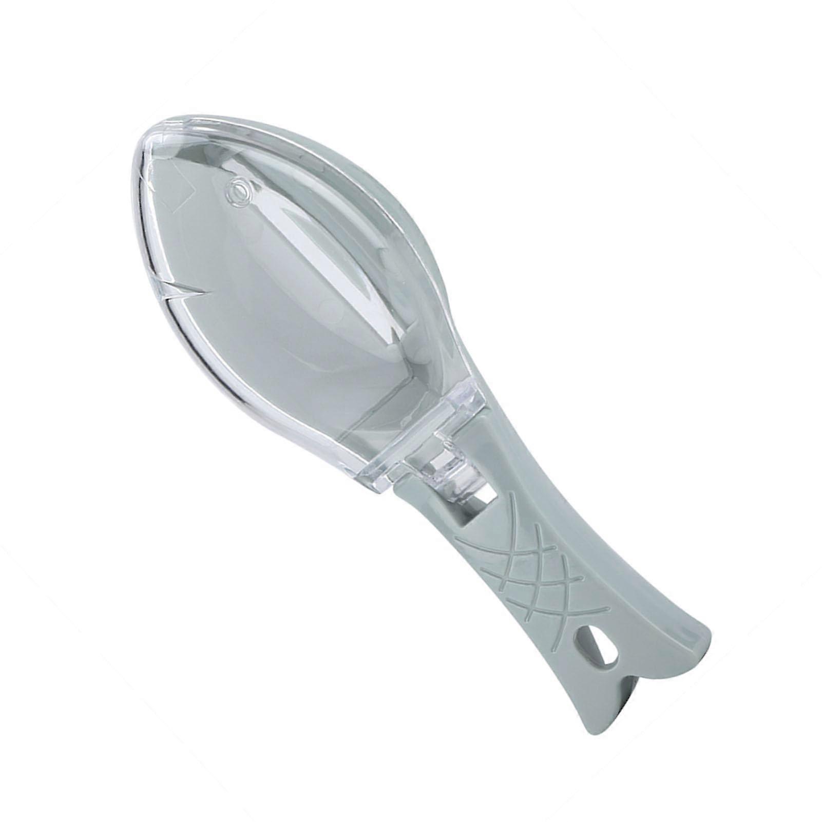 Fish Skin Scraper Brush Quick Removal Tool Blue Funny Fish Shape Design Kitchen Tool For Home Cooking
