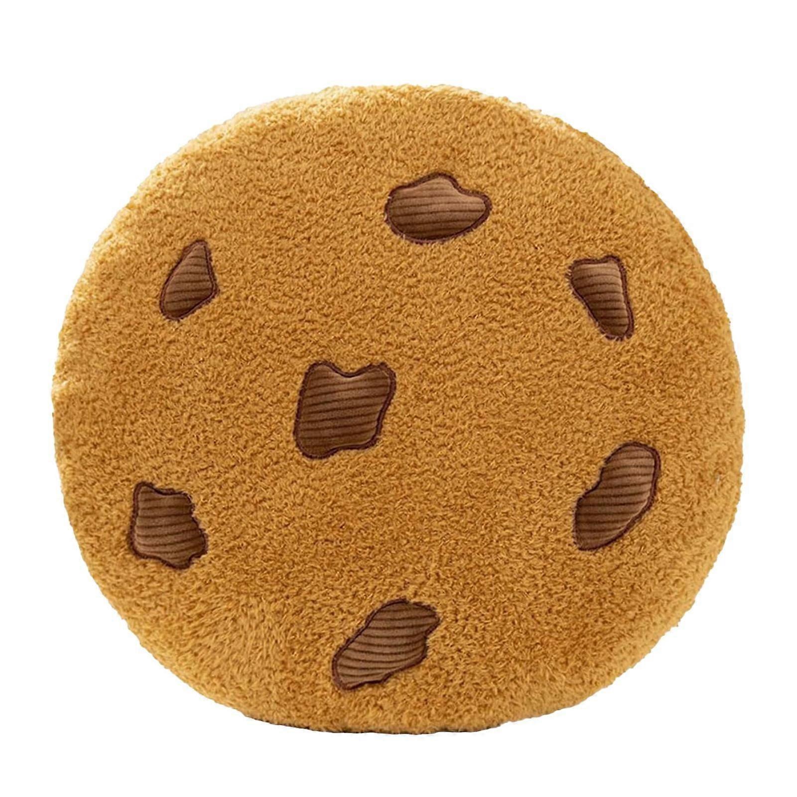 Poaug Pillow Case compatible with Markdown Cookie Plush Throw Pillow, 10cm Diameter Cozy Chip Cookies Cushion, Creative Gift