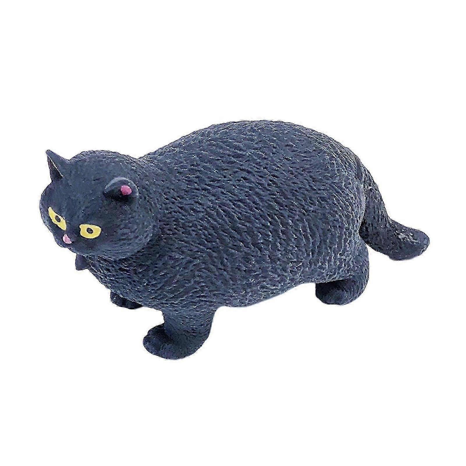 Funny Fat Cat Squeeze Toy Soft TPR Cartoon Kitten Squishes Toy