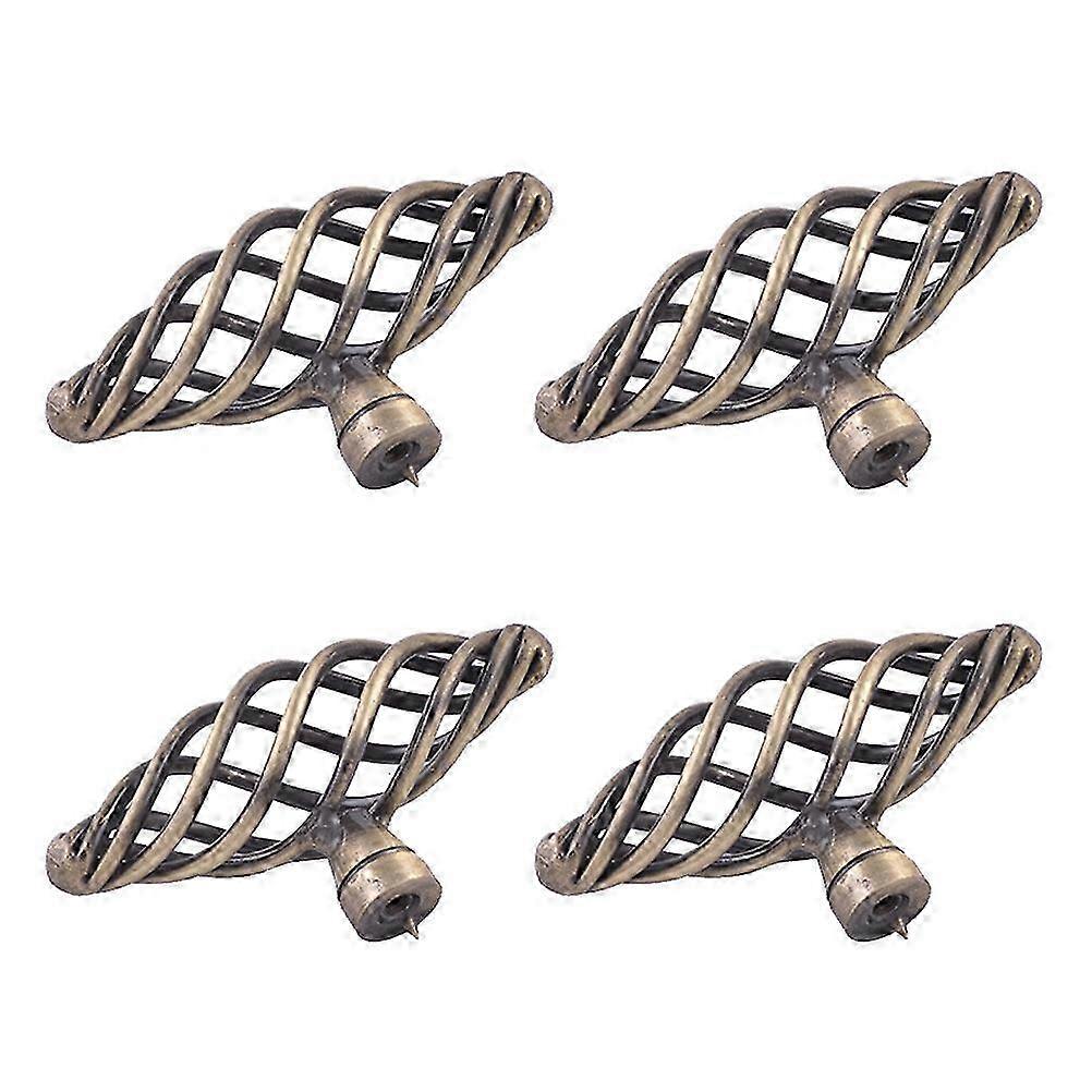 Patina finish drawer knobs compatible with cabinet bird cage style 4pcs