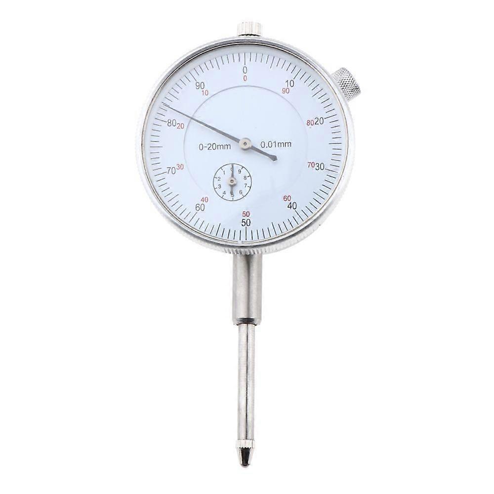 Steel 0.01mm 0-20mm Precision Dial Test Gauge Indicator Measuring Instrument