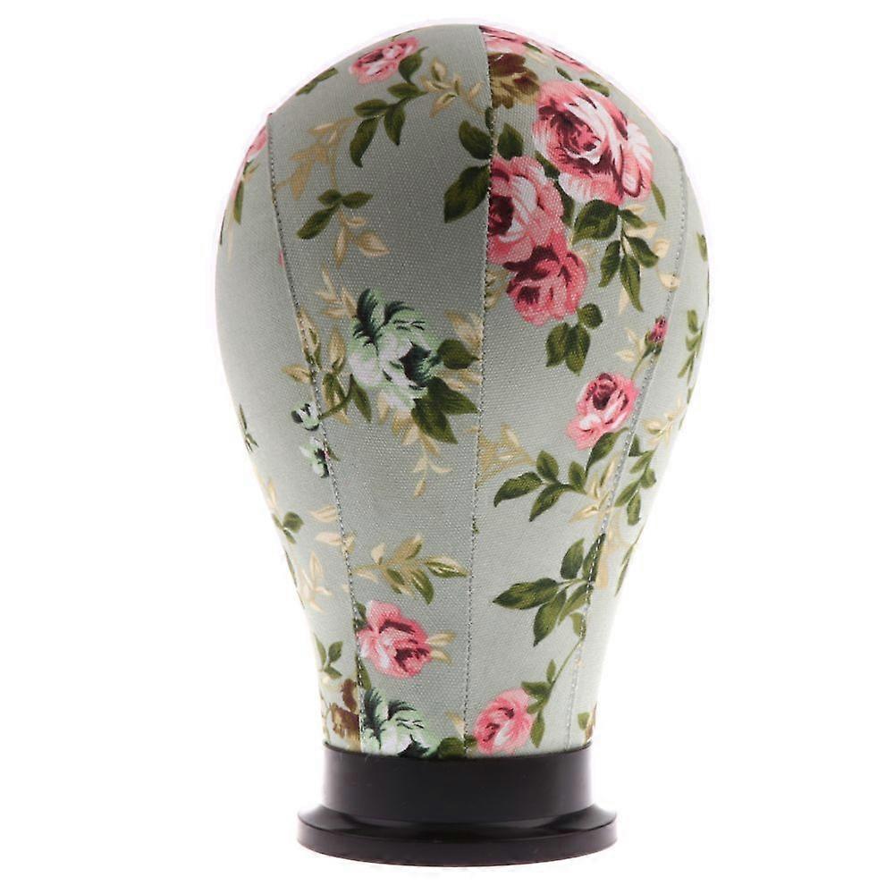 Mannequin Model Cork Head Canvas Block Wig Making Display Holder 24inch 3#