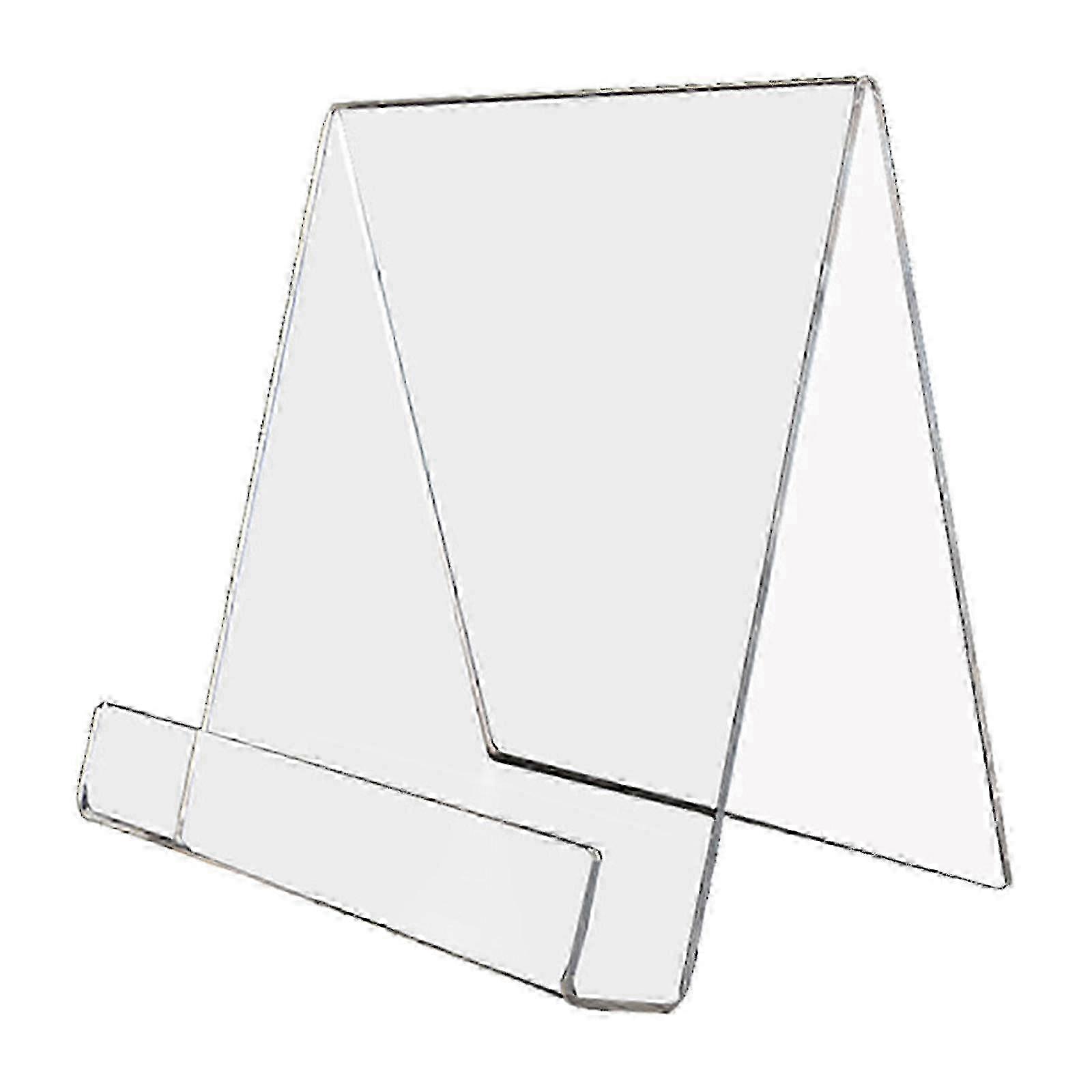 Transparent Acrylic Cookbook Holder & Book Stand for Recipe Display, Reading Signs, Brochures, Magazines