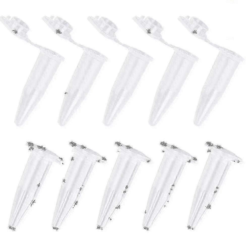 1000pcs Mini Centrifuge Tubes 1.5ml Raduated Clear Plastic Centrifuge Vials With Flat-top Snap Cap