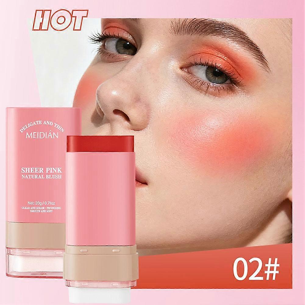 Multi-Functional Cream Blush for Cheeks Lips and Eyes Lightweight Breathable Formula with High Color Payoff and Hydrating Long-Lasting Natural Finish