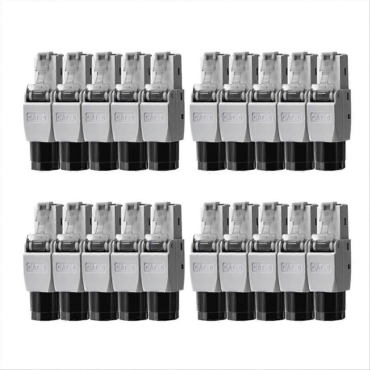 RJ45 Connector Tool-Free, CAT6 Field Termination Plug, UTP CAT6 Connector Toolless