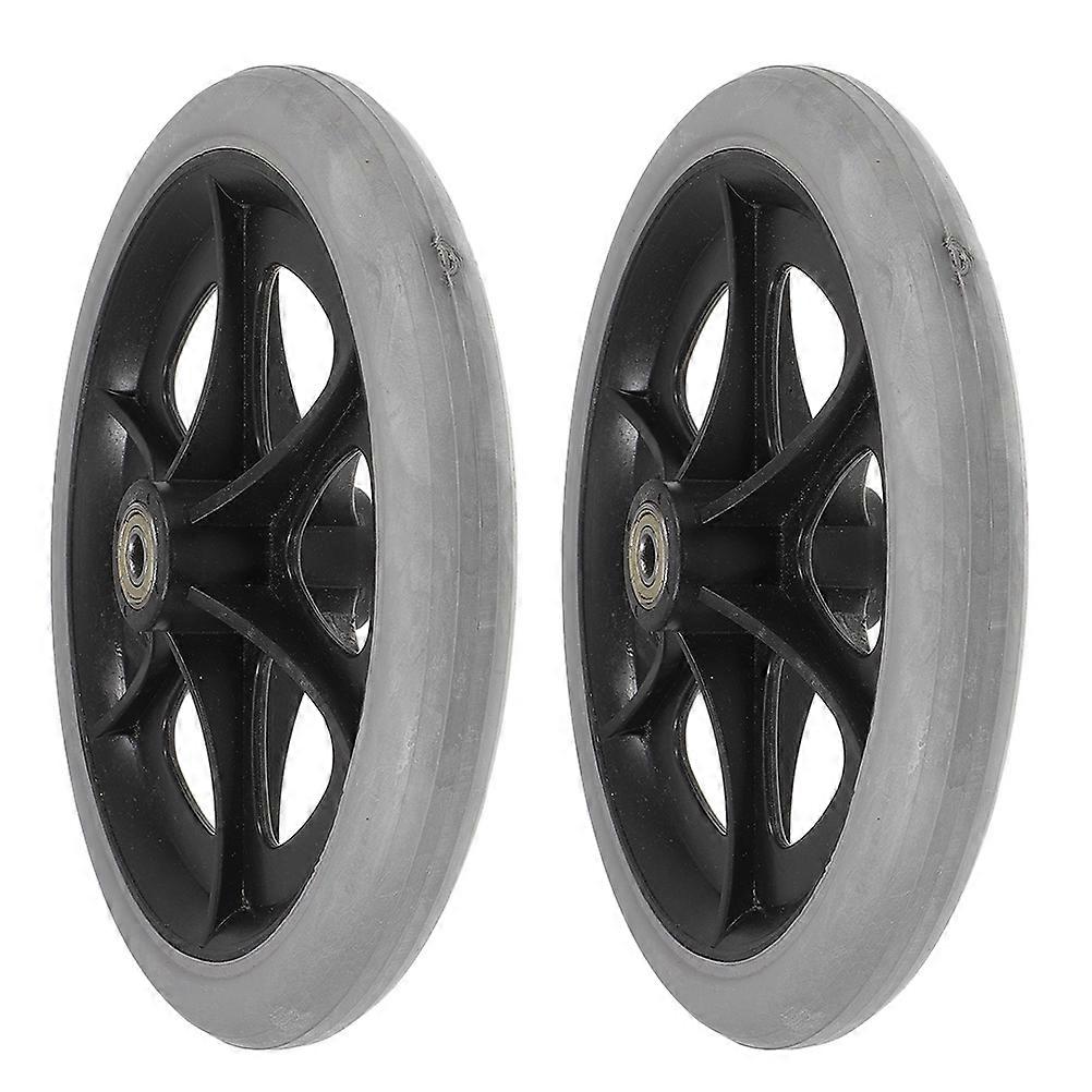 Universal Wheel Replaceable Wheel for Wheelchair Front Wheels 2Pcs