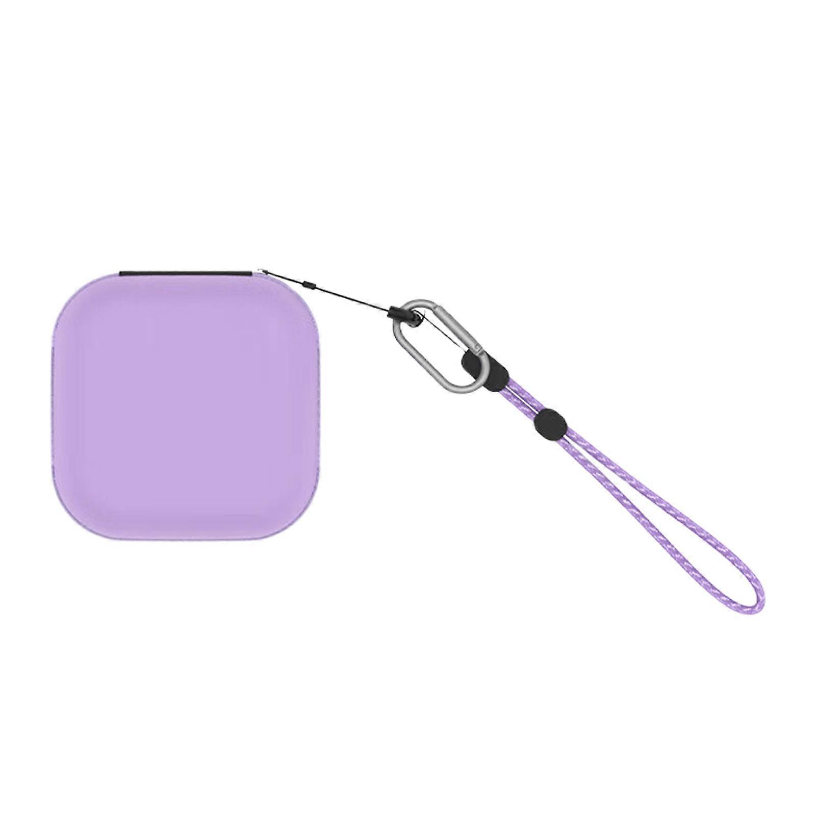 Hard Pouch Bag for Punyrunzu Game Device Shockproof Carrying Case with Lanyard Scratchproof Storage Box  Purple