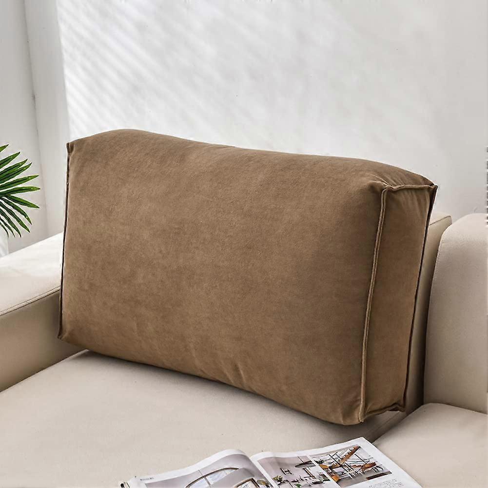 Sofa Backrest Cushion with Lumbar Support, Detachable Cover Reading Pillow for Bed and Couch