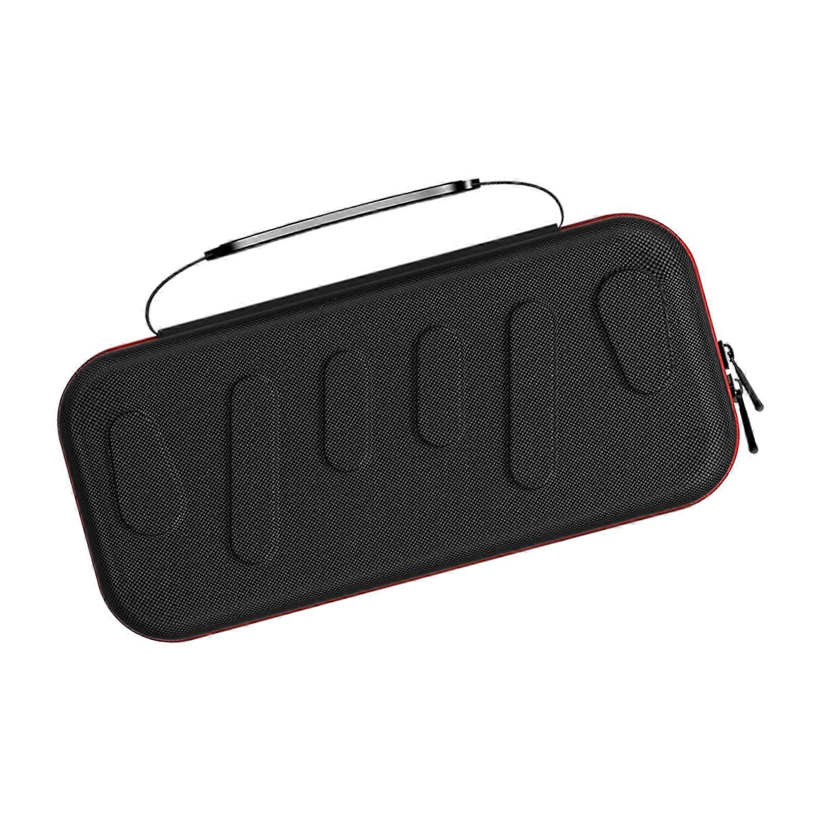 Multiple Functional Solid case for Handheld Consoles Stores 24 Cartridges with Separate Accessory Pockets Multicolor