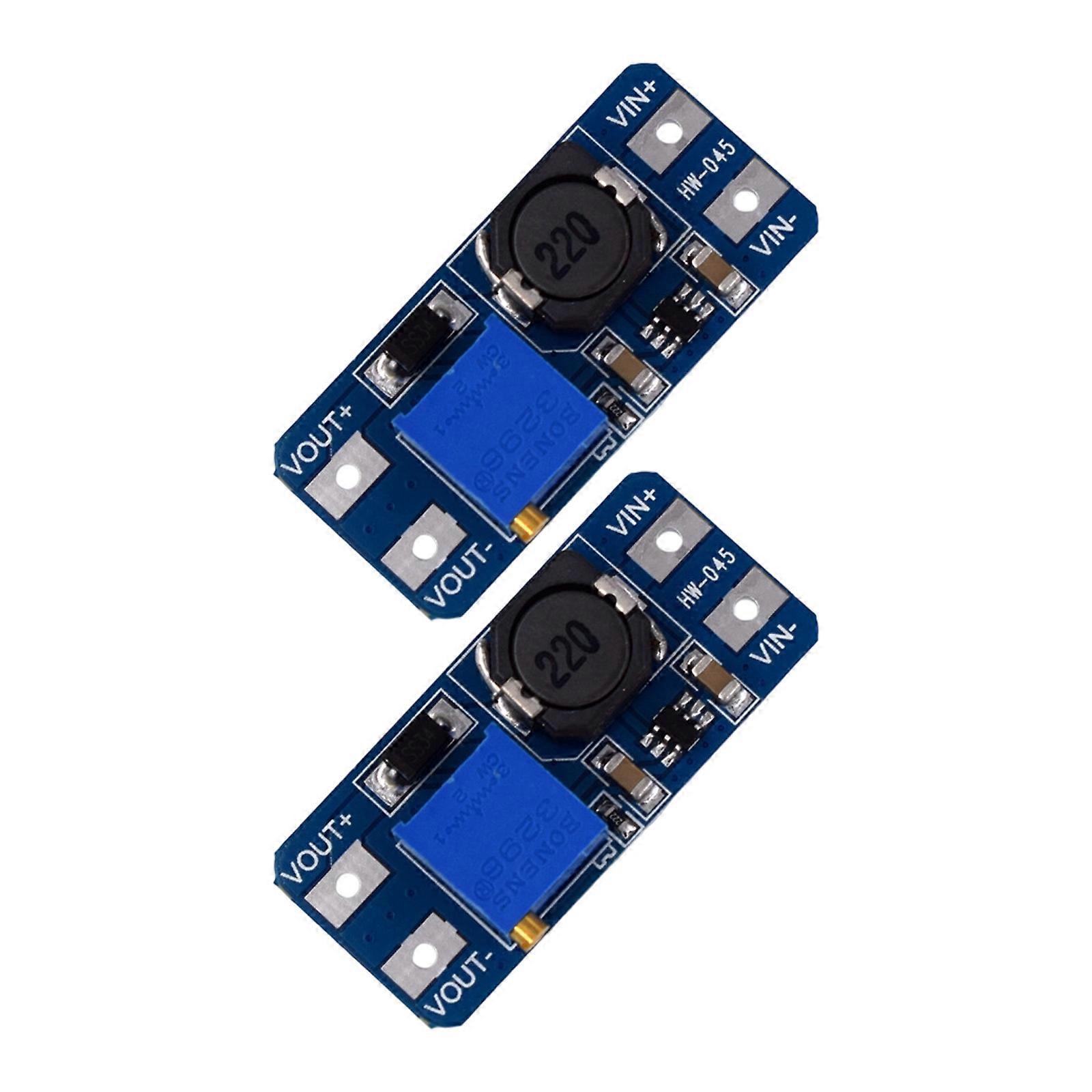 2A Output Power Boosting Module Adjustable DC3V-12V Voltages Regulator High Efficiency Design for DIY Electronics Multicolor