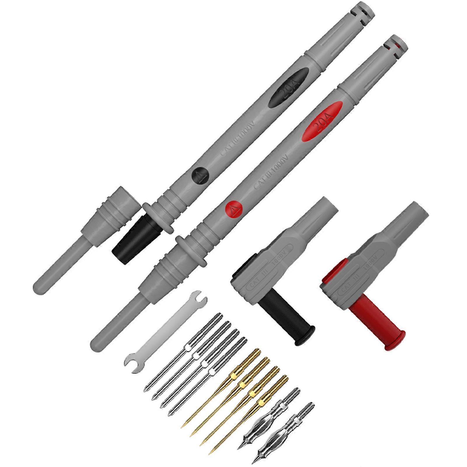 Professional Test Probes 1000V 20A Universal Digital Multimeter Probe Test Leads Pen Tip For Multimeter Multicolor