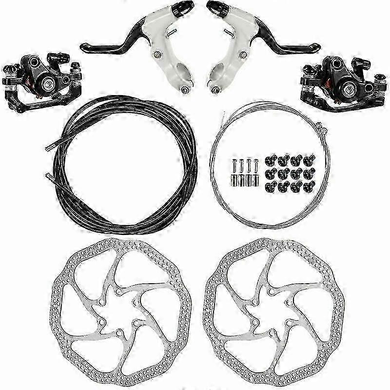 Mechanical Disc Brake Assembly, Smooth Power Modulation for Universal Bike Front and Rear Brake, Easy Installation Kit for Your Next Adventure