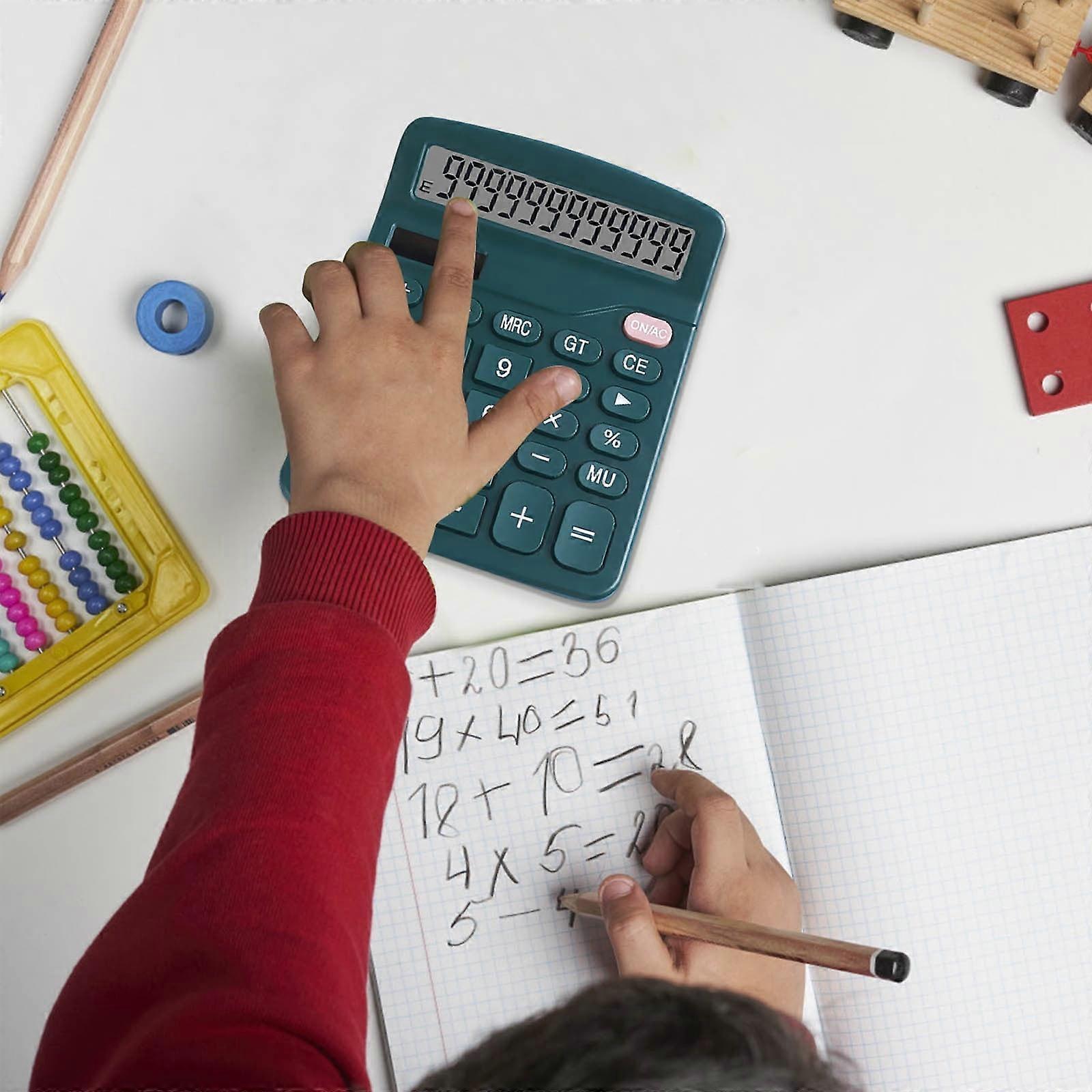 Mini 8-Digit LCD Calculator, Pocket Size, Smart Digital Desktop Calc, Compatible with School, Home, Kids, Back to College - Weekly Deals