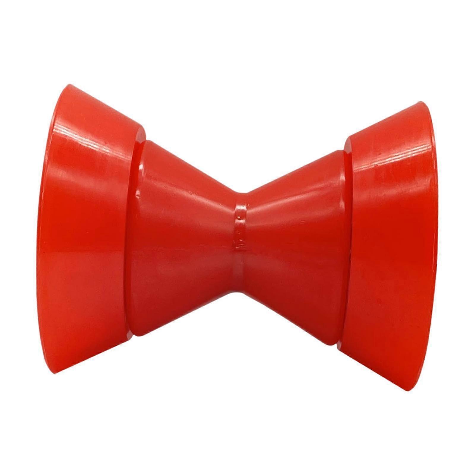 Boat Trailer Bow Stop Roller 4 Inch Red, Reduce Drag for Boat Launching and Loading