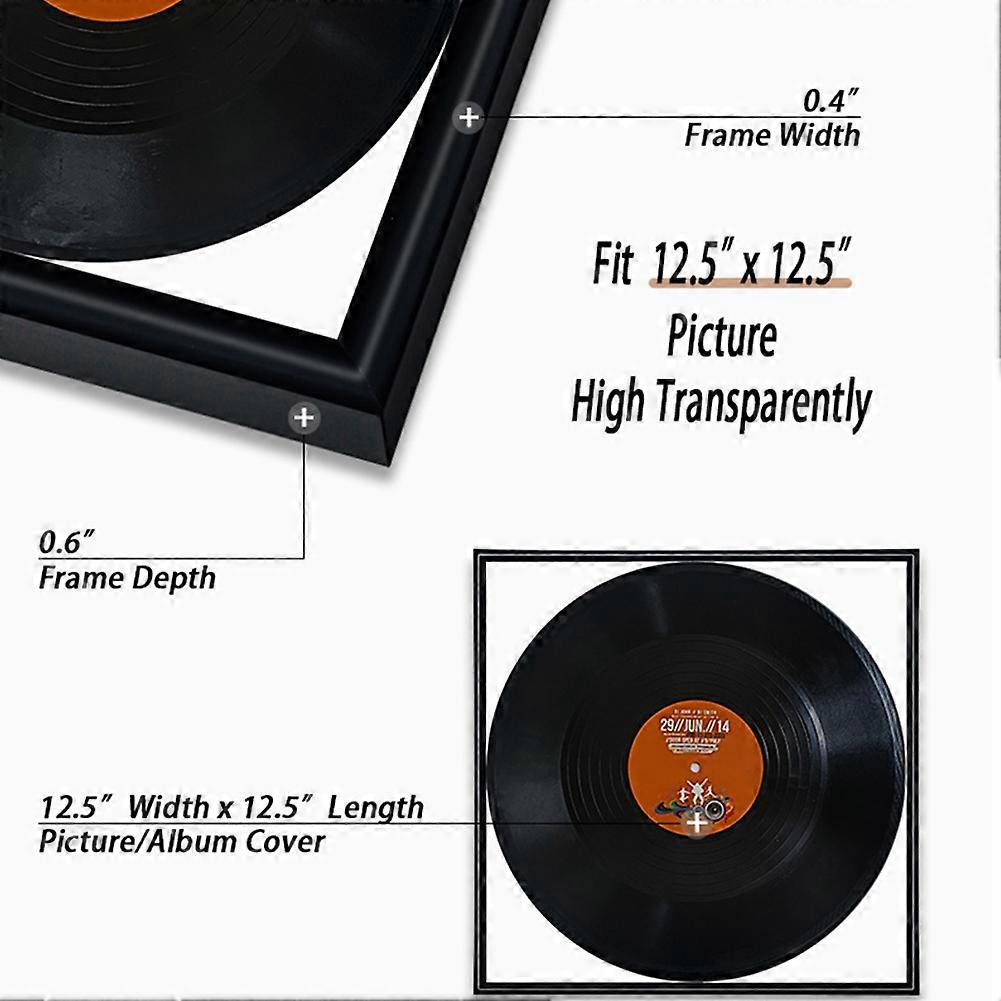 Record Album Frame 4 Pack 12.5x12.5 Inch High Glossy Frame Perfect for ...