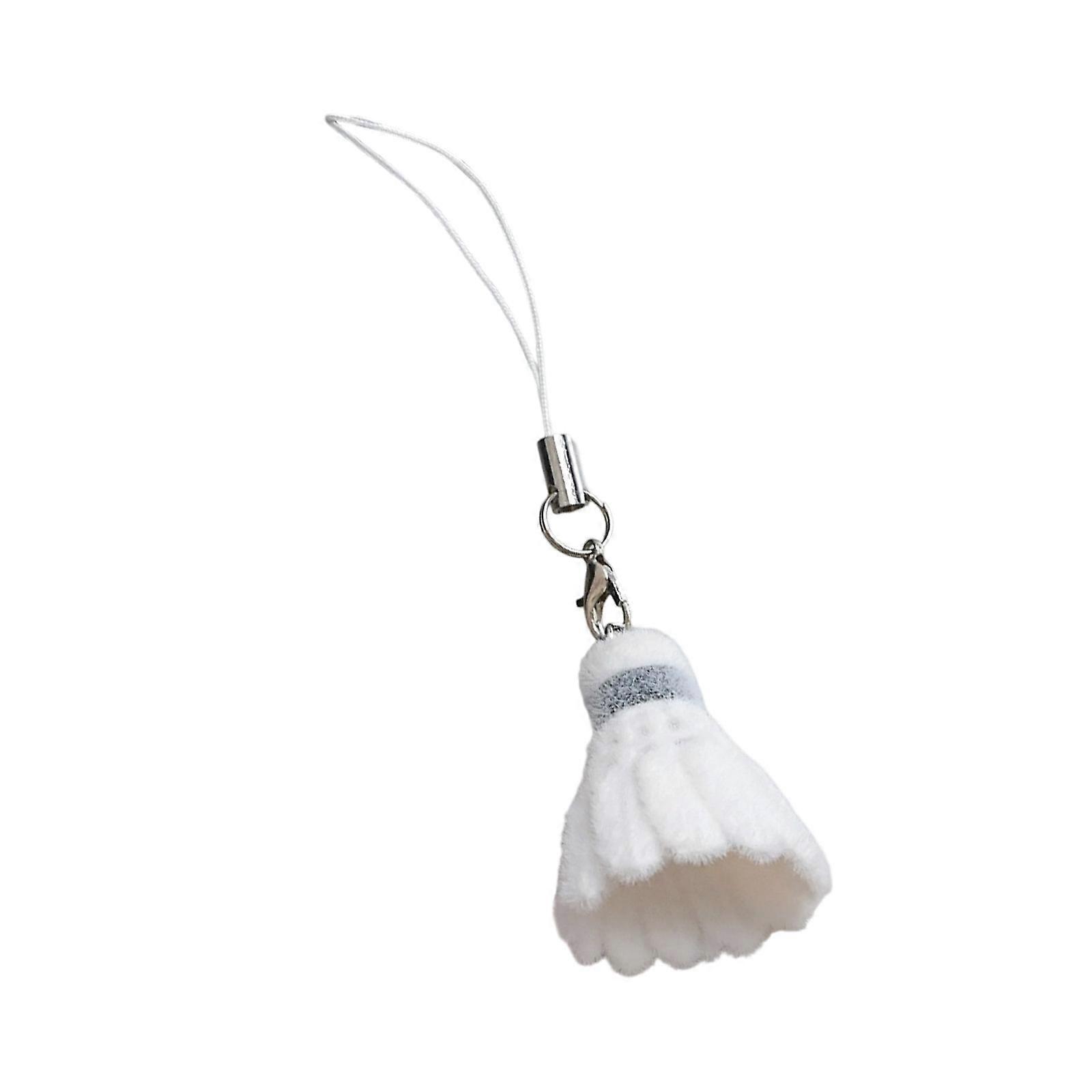 Shuttlecock Molded Keychain Thin PVC Substance Permanent Plan For Sports Enthusiasts And Daily Use Multicolor